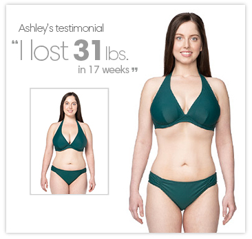 Ashley lost 31 lbs. in 17 weeks