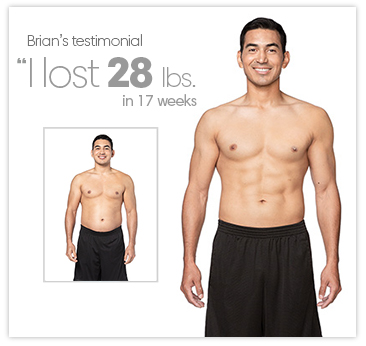 Brian lost 28 lbs. in 17 weeks