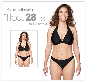 Kate lost 28 lbs. in 17 weeks