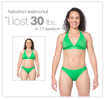 Natasha lost 30 lbs. in 17 weeks