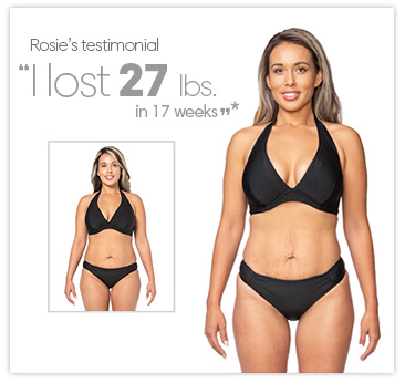 Rosie lost 27 lbs. in 17 weeks