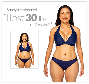 Sandy lost 30 lbs. in 17 weeks