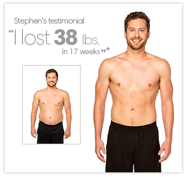 Stephen lost 38 lbs. in 17 weeks