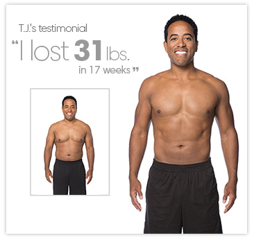 T.J. lost 31 lbs. in 17 weeks